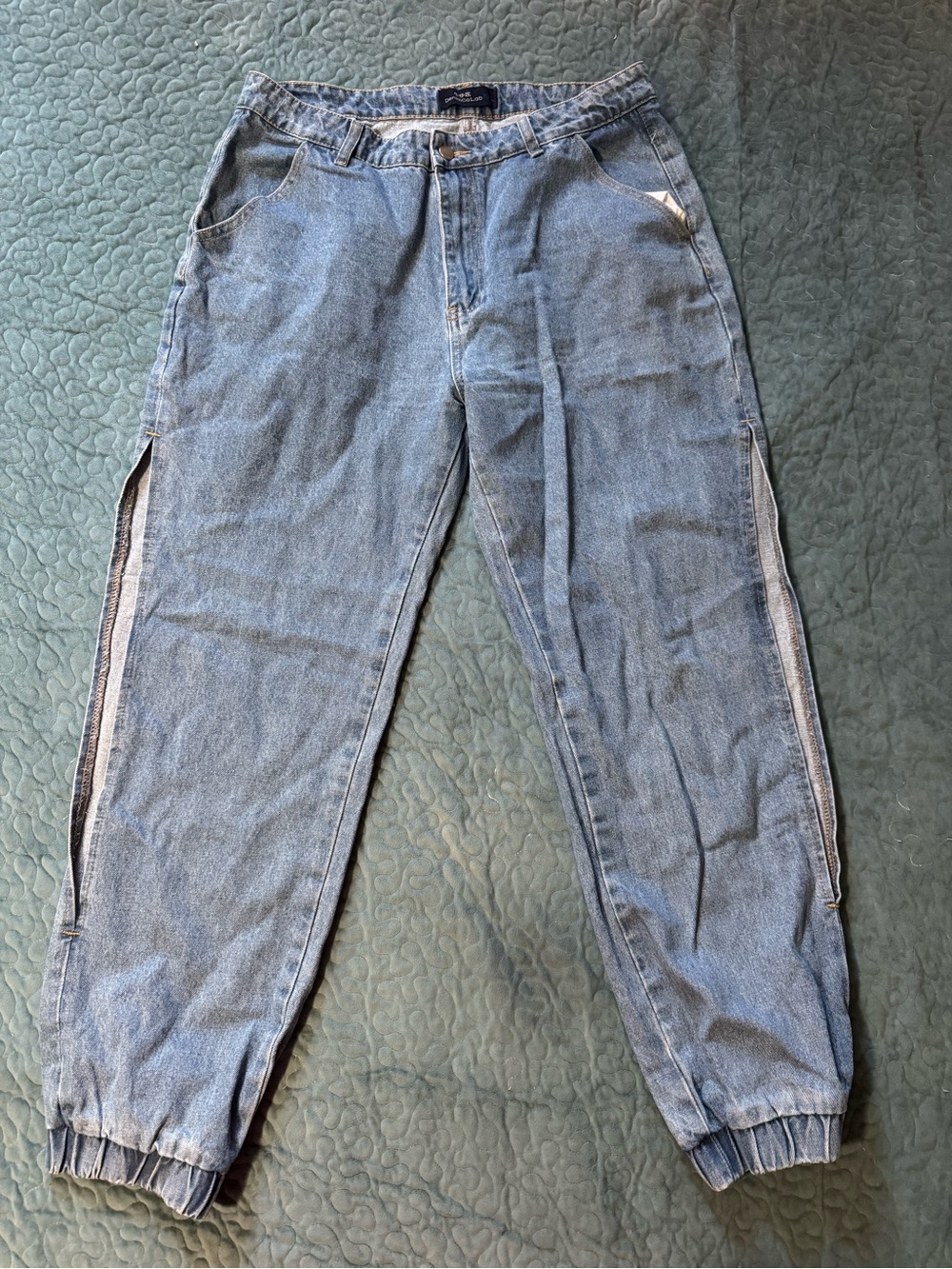 Relaxed Light Blue Denim Jogger Jeans - Unbranded - Picture 2 of 10